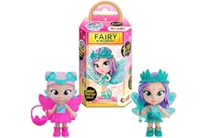 CRAZE Fairy in My Pocket Jouet Fée - Set de 2 Mini Poupées Fée à Collectionner, Ailes Scintillantes & Nombreux Accessoires