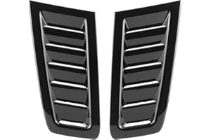 ‎OUKENS Motorhaubenentlüftung, Paar ABS Auto Auto Air Vent modifiziertes Zubehör passend für Focus RS MK2(Hellschwarz SI-AT26105)