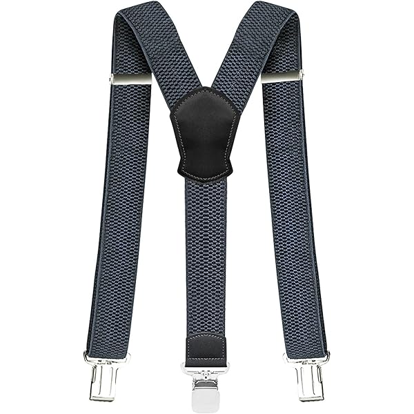 TigerTie Unisex bretels in Y-vorm met 3 extra sterke clips - kleur gestippeld - hoogwaardige afwerking - breedte: 35 mm, rood, wit, bis zu einer Körpergröße von 2 m