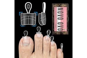 ‎NOVO OVO NOVO OVO Half Cover Toe Nail Tips Square Meidum,Quadrat fußnägel zum aufkleben mit Hilfslinie, half cover soft gel Artificial toe nail tips with guide line künstliche zehennägel, 15 Größen, 300 Stück