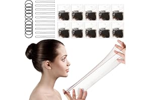 SALEEPENDENT 50 Pcs kits de réseautage,30 Pcs brown Filet Cheveux,Filet Chignon Invisible Élastique,Accessoires de Cheveux pour Infirmière,Ballet, Danse,Avec 10 Pcs Pinces à Cheveux & 10 corde à cheveux