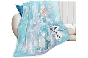 KSOPSDEY Fro-zen Coperta Fro-zen Coperte da Letto Anime Coperte Cartoni Animati Stampa Morbida Coperte Comfort Calda Microfibra per Tutte le stagioni, Decorazione Perfetta per la Casa e Regalo 100x150cm B