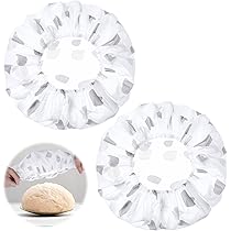 2 Stück Gärfolie Abdeckhauben - Elastische Abdeckung Für Sauerteig & Brotteig