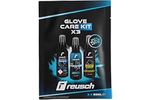 Reusch Glove Care Kit x3 – Kit de Gants de Gardien de But pour Gardien de But, nettoie, rafraîchit, améliore l'adhérence et Prolonge la durée de Vie de Vos Gants de Gardien de But – pour des