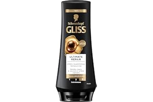 Schwarzkopf - Gliss - Après-Shampoing Ultimate Repair - Soin Cheveux Secs et Cheveux Abîmés - Répare et Renforce - 95% d'ingrédients d'origine naturelle - Flacon de 200ml