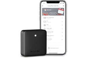 SwitchBot Hub Mini Smart Remote - Dispositivo IR, collegamento a Wi-Fi, controllo del condizionatore d'aria, compatibile con Alexa, Google Home, HomePod, IFTTT