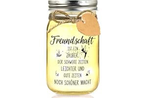 Hiipeefeel Geschenke für Freundin, LED Flaschenlicht, Geburtstagsgeschenk Freundschaftsgeschenke für Frauen, Beste Freundin Personalisierte Dankeschön Geschenke Geburtstag Weihnachten