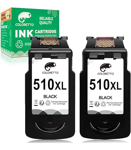 Penguin PG-512XL Tintenpatrone – Ersatz Für Canon 510XL/512, 2x Schwarz, Hohe Kapazität