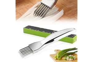 Shred Silk The Knife, dellyy Trancheuse à oignons en Acier Inoxydable, Upgrade Couteau à Déchiqueter, Decoupe Legumes Coupe Legume pour de Nombreux Légumes et Fruits