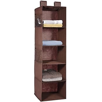 SONGMICS Hängeregal, Hängeaufbewahrung mit 6 Fächern, innen mit