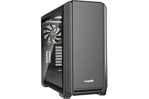 ‎BE QUIET! be quiet! Silent Base 601 Window Black PC-Gehäuse, 2X Pure Wings 2 140mm Lüfter, bis 360mm Radiator, E-ATX Mainboard kompatibel, BGW26