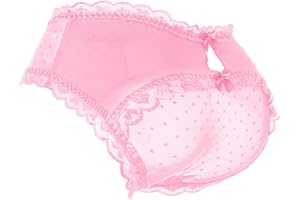 LittleForBig Unisex Hipster Lace Briefs Cheeky Sissy Panties Mesh Shaping Tucking Gaff Brief for Crossdressers Transgender