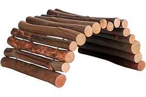 Pet Ting Hamster Guinea Pig Chinchilla Natural Living Wooden Bridge Toy Exercise