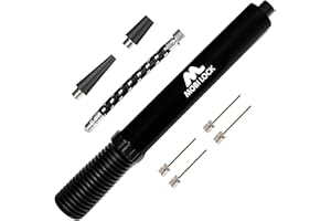 ‎MOBI LOCK Pompka o podwójnym działaniu do szybkiego i łatwego pompowania piłek - zawiera wąż, igły do pompowania, i adaptery - firmy Mobi Lock