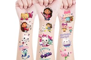 PAGASUS 200pcs Kinder Tattoos Gabby Temporäre Tattoos
