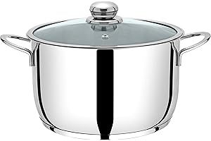 PINTINOX Prima Collection, Pentola in Acciaio Inox 18/10 Serie First Prima Collection, Fondo a 3 Strati, Adatto a Tutti i Tipi di Cottura Compresa l'Induzione, Diametro 24 cm