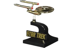 ENTERTAINMENT EARTH SDCC 2016 Star Trek: The Original Series Enterprise Monitor Mate Bobble Ship 24K Gold Plated - EXCLUSIVE LIMITED EDITION 0819/1260