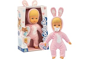 Cicciobello My Love, Bambola Con Pigiama Color Rosa A Forma Di Coniglietto, Corpo Morbido da 24 cm, Giochi Bambini 2 anni, Accessori Inclusi, Giochi Preziosi