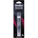Scrikss Jumbo Jel T&uuml;kenmez Refil 2'li Blister Siyah