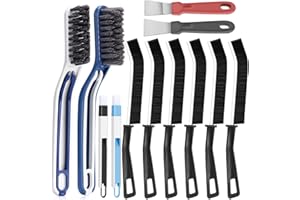 LUXHEIM 14 Stück Hartborsten Eckenreinigungsbürste, Fugenbürste, Spaltreinigungsbürste, Fugenbürste Bad, Reinigungsbürste Für Bad, Dusche, Küche, Toilette, Waschbecken