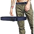 Trimming Shop Nylon Webbing Military-Style Belt, 1.5" Canvas Belt with Quick-Release Plastic Buckle, Combat Webbing Belt for Cargo Pants, Tactical Belt for Military Wear, Outdoor Sports