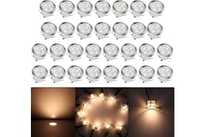 CHNXU Les spots de 45mm (Blanc Chaud, 30 Kit)