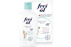 fri olja babyolja, ätbar, 100% naturliga ingredienser; tillsammans med atopdermatit (spädbarn, barn, vuxna), parfymfri, skyddar mot sår, rekommenderas av barnmorskor, vegansk, 140 ml