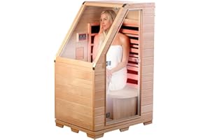 Sauna infrarouge compact en bois, 760 W [Newgen Medicals]