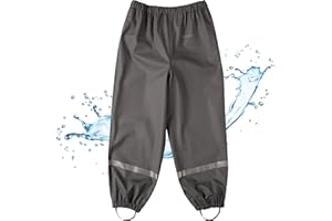 BMS® Regenhose für Kinder ohne Latz, ideale Matschhose und Buddelhose, 100% wasserdicht, besonders hautfreundlich und weich Softskin, Oeko-Tex, strapazierfähig, langlebig für Mädchen, Jungen