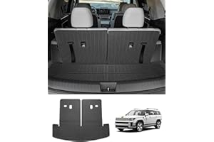 Cartist Trunk Mat & Backrest Mat Fits for Hyundai Santa FE 2024 2025 All Weather Rear Cargo mat for 2024 2025 Hyundai Santa Fe Accessories