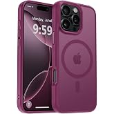 URUCHI G&uuml;&ccedil;l&uuml; Manyetik iPhone 16 Pro Max Telefon Kılıfı, [Mag-Safe ile Uyumlu] [Askeri D&uuml;zey D&uuml;şme Koruması] [G&uuml;&ccedil;l&uuml; Silikon Ke