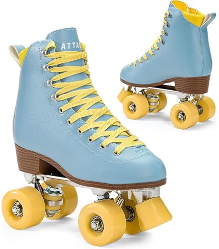 Moxi Beach Bunny Pattini A Rotelle Retro - Taglia 7/EU 38.5-39, Colore Peach, Perfetti Per Principianti