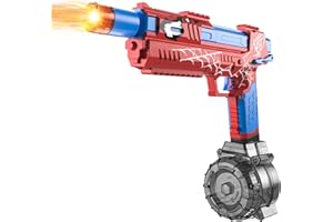FYGURSO Electric Water Gun for Adults Kids, Automatic Squirt Gun with a Long Range of up to 26 Ft, LED Light Large Capacity IP7 Waterproof Fully Auto Water Guns (Red)