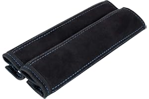 L&P Car Design GmbH 2 Piece Seat Belt Pads Soft Microfibre Shoulder Pads Shoulder Pads Pads Padded Strap Shoulder Black