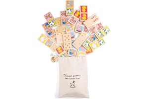 New Classic Toys- Animales Juego de dominó de la Granja, Multicolor, 90 x 45 x 5mm (10835)