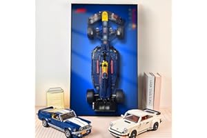 NOVDA Cadre F1 Lego Technic Oracle Red Bull Racing RB20 (Modèle 42206), Cadre en Aluminium & Panneau Acrylique UV 75x45cm Wall Frame pour Lego F1 Red Bull, Speed Champion