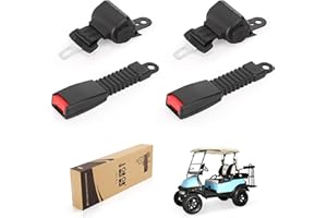 10L0L Cinturones de seguridad para carrito de golf EZGO, Club Car, Yamaha 42 pulgadas, universales, retráctiles, con hebillas, con certificación DOT
