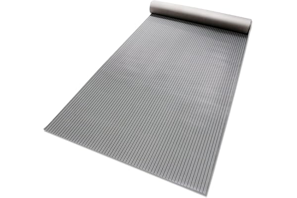 etm - Revêtement de Sol en Caoutchouc antidérapant - Tapis de Sol Usage Industriel - Protection amortissante Contre Les Chocs et l'usure pour Zones de Chargement - Fein gerippt, Gris 120x200 cm, 3mm
