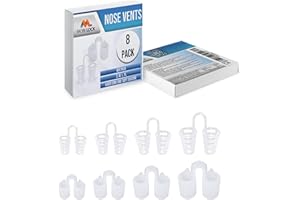 Aérateur dilatateur de sinus nasal (Lot de 8 tailles différentes) – Une solution simple pour les ronfleurs du nez – Dispositif de réduction des ronflements réutilisable - Mobi Lock