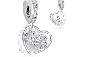 NINGAN Ciondolo digitale in argento 925 gioielli 16 18 21 30 40 50 60 regalo di compleanno regalo di anniversario