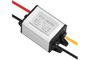 Xdingjiala DC 12V/24V to 6V Buck Converter Module IP67 Waterproof DC 8-30V to 6V 3A 18W MAX Power Transformer Step-down Converter for Robotics, Motor, Automotive, LED,etc