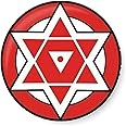 PEACOCKRIDE Janasena Party Symbols Fridge Magnet (Metal, Multicolor, 75mm)
