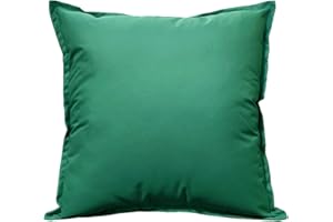 Olivia Rocco Outdoor Cushion Waterproof Garden Scatter Cushions Pad Filled Sqaure Decorative Seat Bench, 43 x 43 cm Green