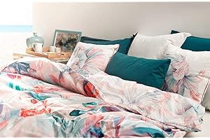 L1NK STUDIO Pościel 180 x 220 cm - poszwa na kołdrę bawełna 100% (perkal 200 nici), na łóżko 90/105 cm, druk cyfrowy Oceanum Multicolor