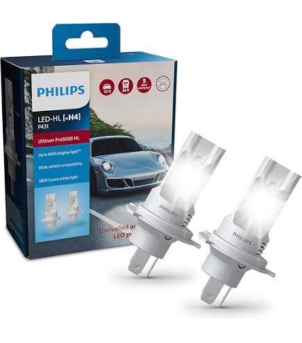 Ampoules Phares LED Philips Ultinon Pro9200 H9/H11 - +400% De Luminosité, 5800K - Set De 2 - Compactes, Technologie SafeBeam - Garantie étendue