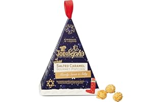 Joe & Seph's Vegan Salted Caramel Popcorn (4x80g), 1 Star Great Taste Award, gourmet popcorn, air-popped popcorn, popcorn bag, popcorn for a party, sweet popcorn
