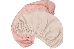 CHICAMPERA 2 St Fitted Changing Pad Cover Andningsbar Bomull Muslin Skötbäddsskydd för Barnrum Passar de Flesta Skötbord och Babysängar Hållbar och Stretchig