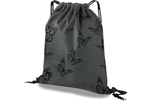 Deokke Sac à dos avec cordon de serrage,sac de sport imperméable,Applicable à gym,la plage les voyages,Yoga,joli sac à dos,pour homme et femme