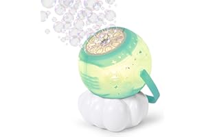 cossy Seifenblasenmaschine, Automatische Seifenblasenmaschine Kinder mit Lichtern, Tragbare Seifenblasen Maschine mit 20000+ Blasen/Min, Wiederaufladbare Blasenmaschine für Hochzeit, Party, Grün