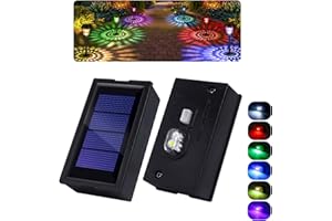 DDLISU Solar Lights Replacement Top with LED Bulbs, 4 x 7cm Rectangular, Cool white and RGB 2 Light Settings for Solar Lantern ​Light, Garden Lights Replacement, Hanging Lights Garden Patio Decor, 2 Pack